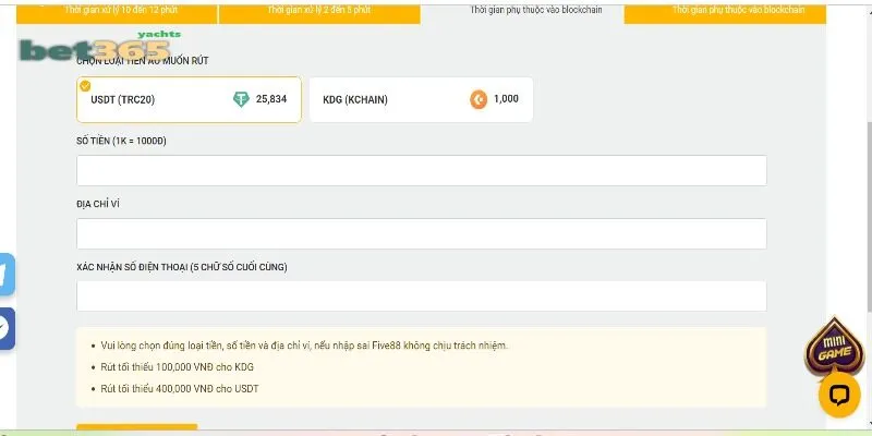 Rút tiền Bet365 qua ví điện tử dễ dàng